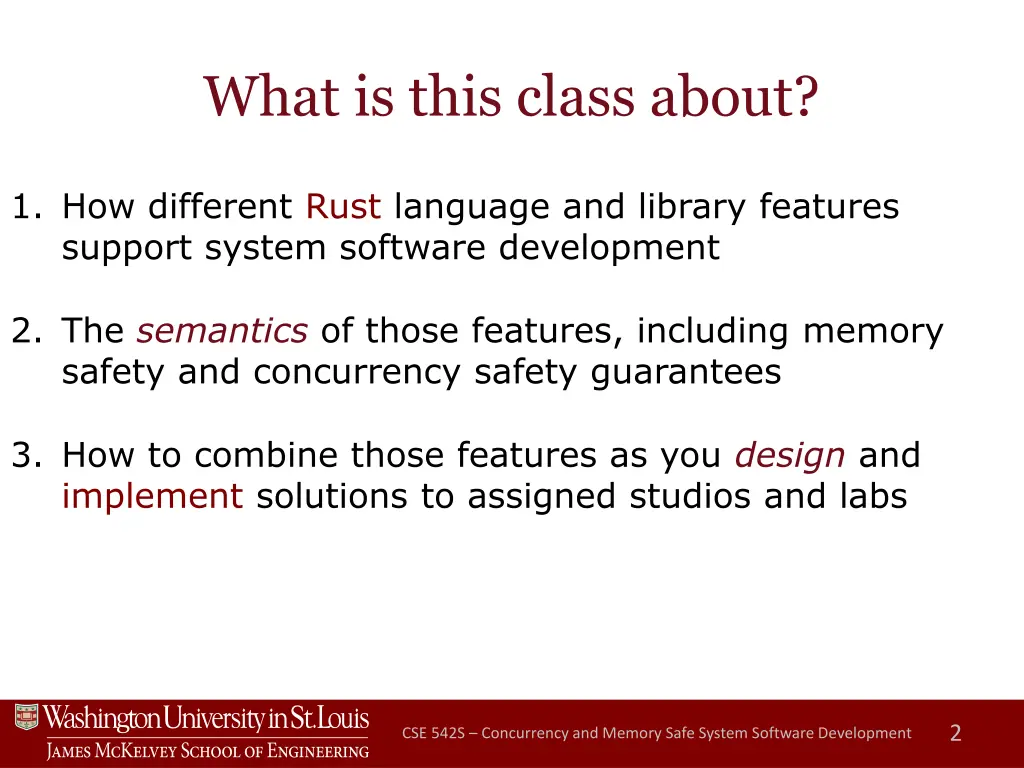 what is this class about