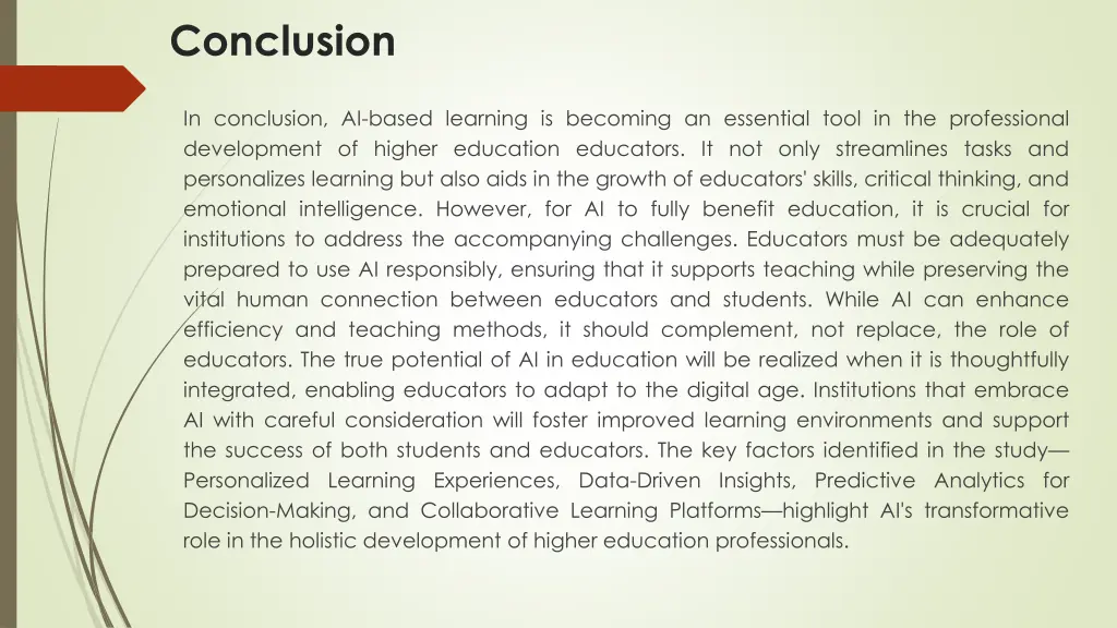 conclusion