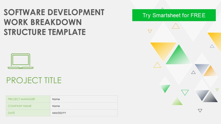 software development work breakdown structure