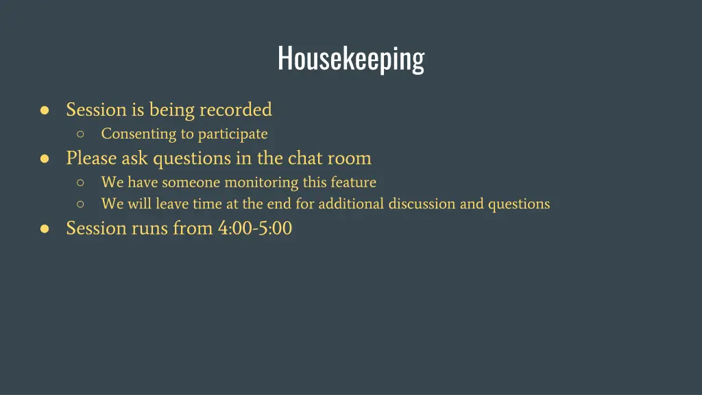 housekeeping