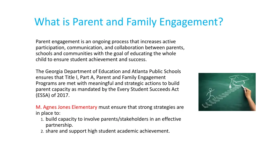 what is parent and family engagement
