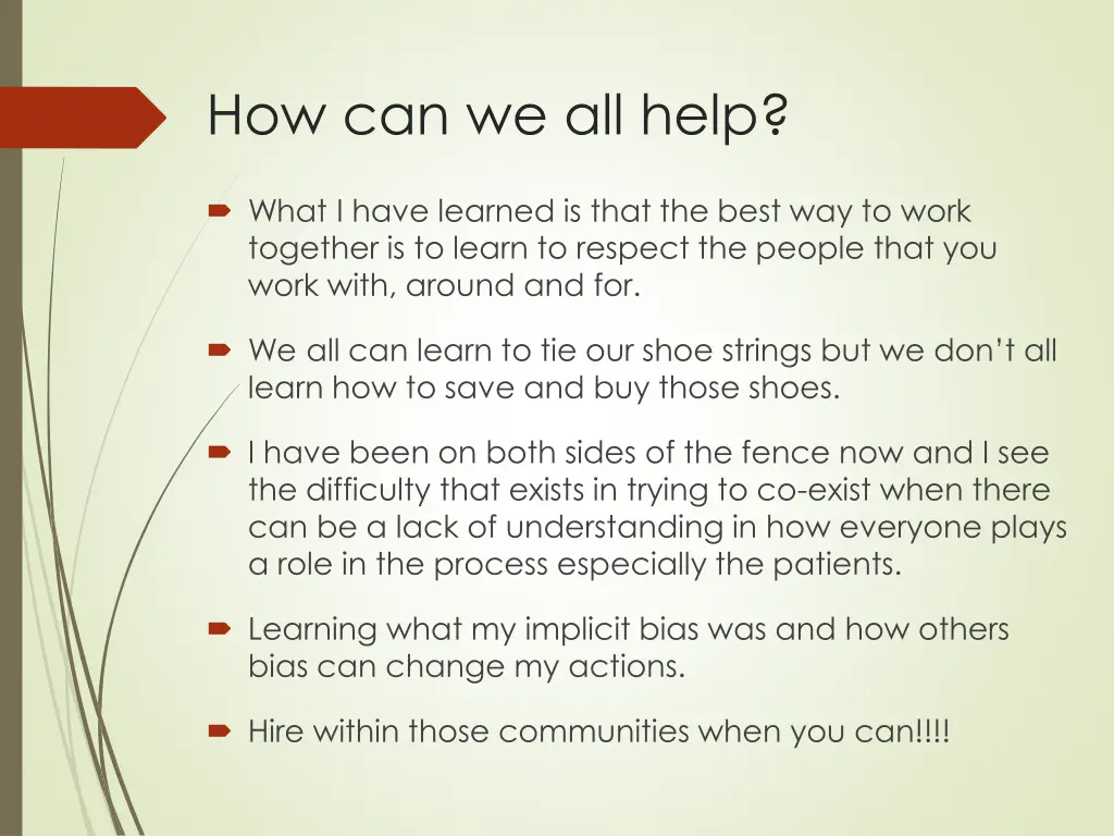 how can we all help