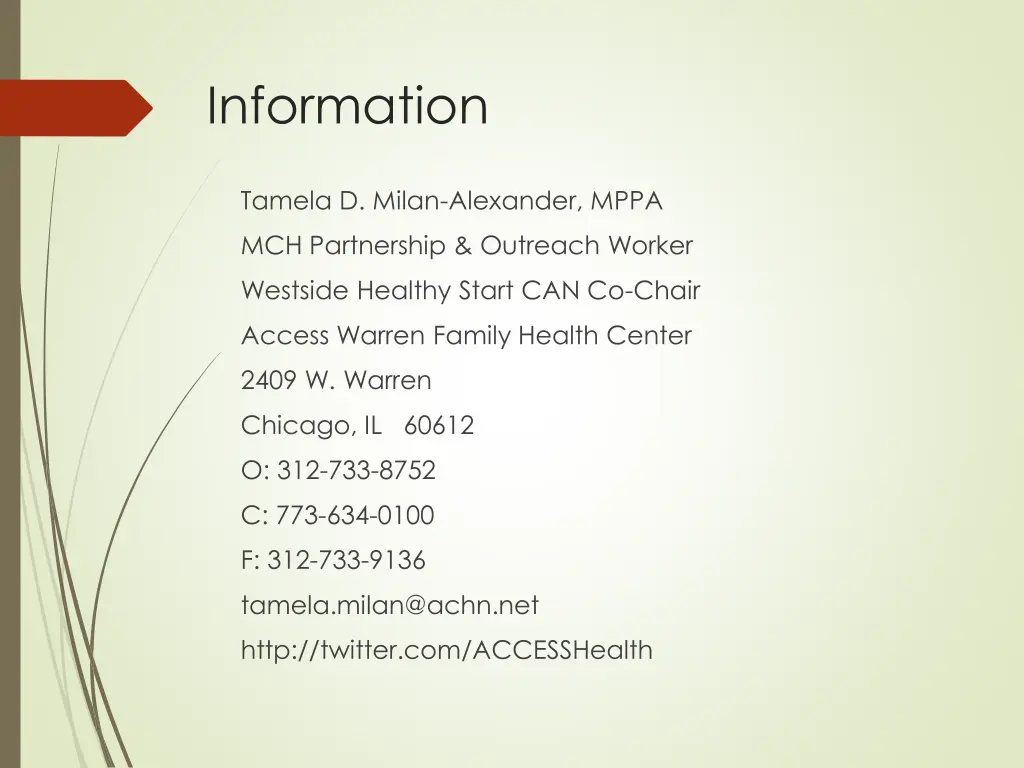 information