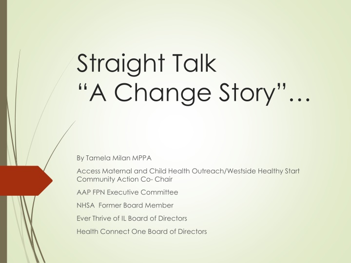 straight talk a change s tory