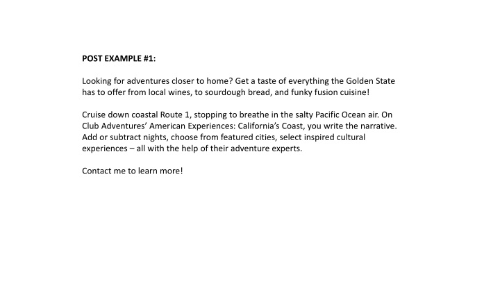 post example 1