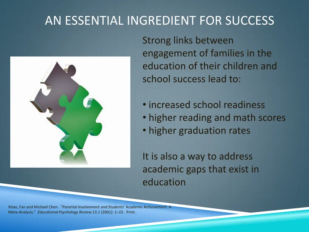 an essential ingredient for success