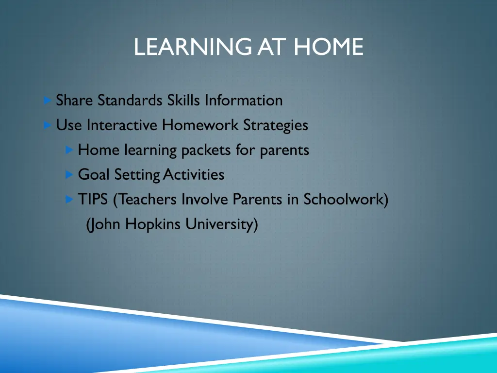 learning at home