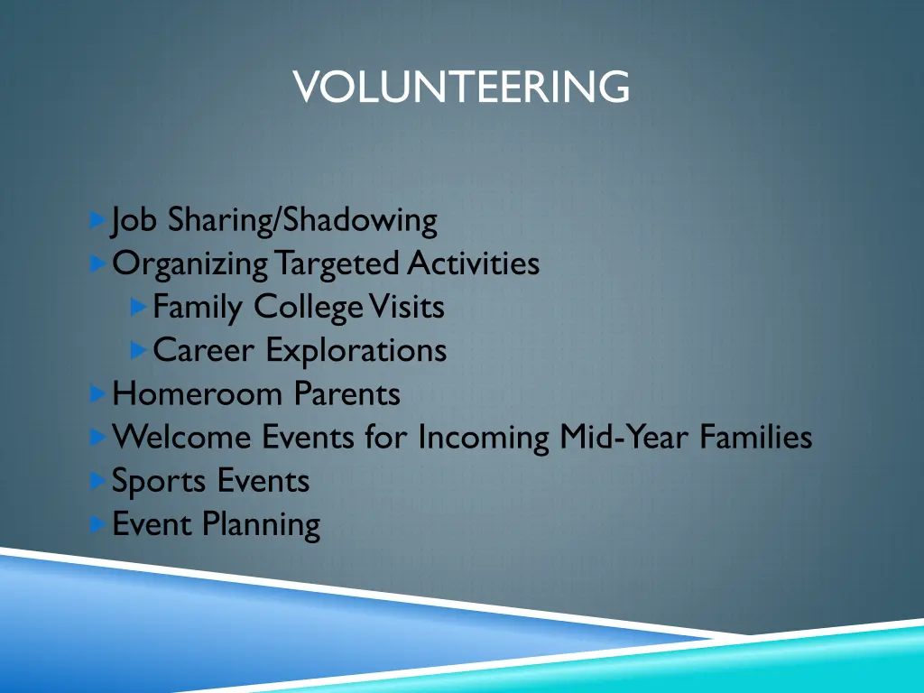 volunteering