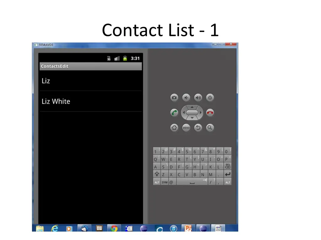 contact list 1