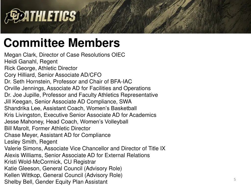 committee members megan clark director of case