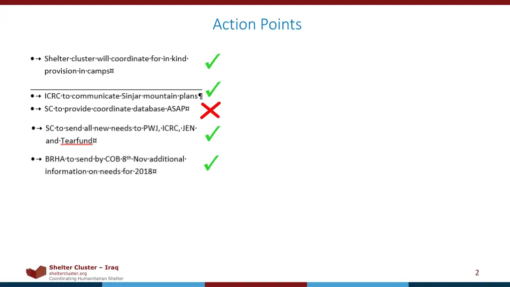 action points