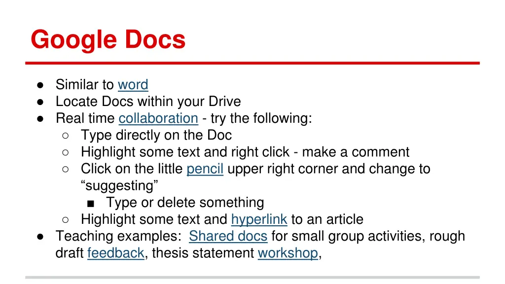 google docs