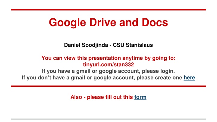 google drive and docs
