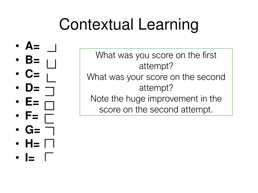 contextual learning 1