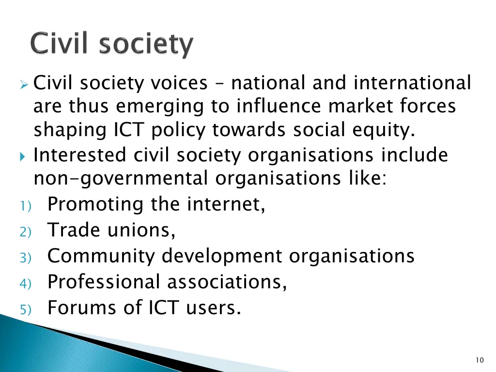 civil society voices national and international