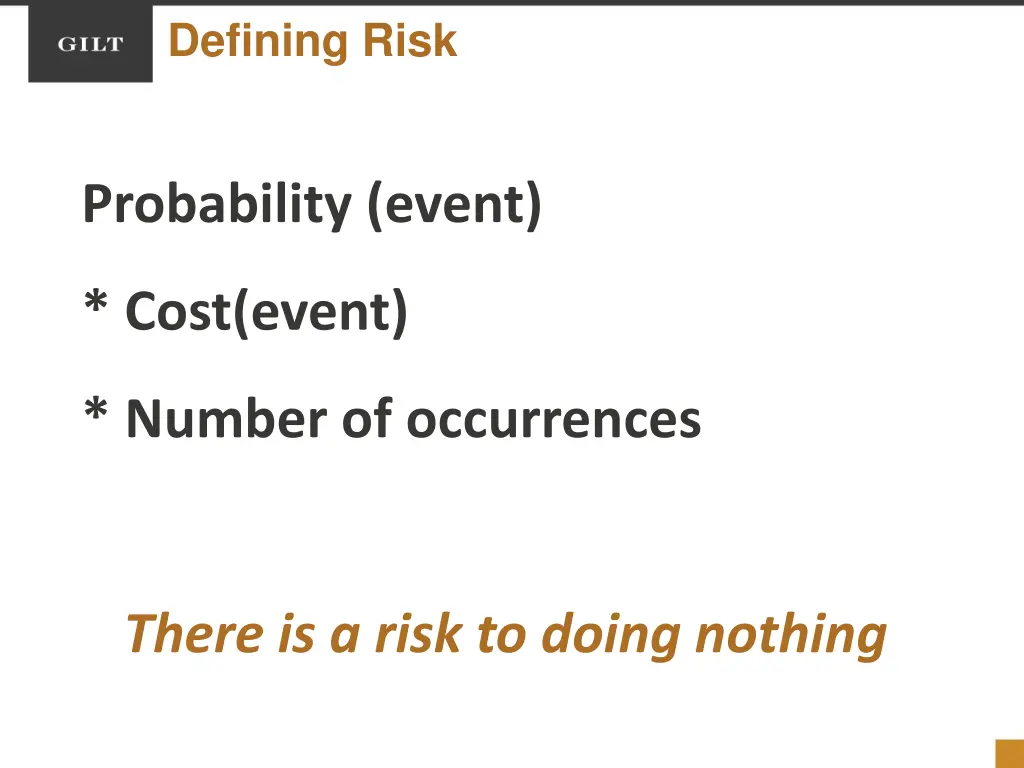 defining risk 1