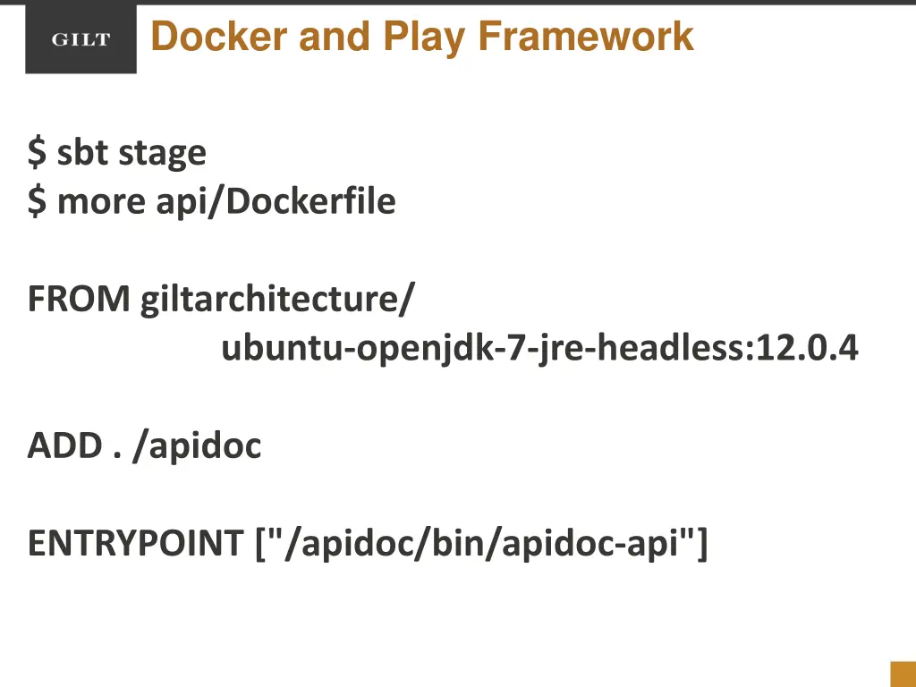 docker and play framework