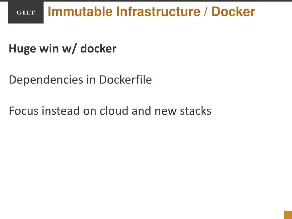immutable infrastructure docker