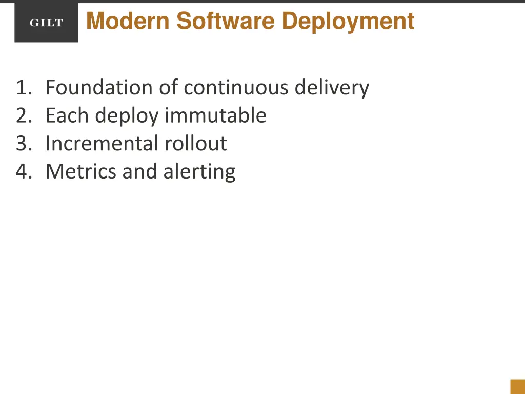 modern software deployment
