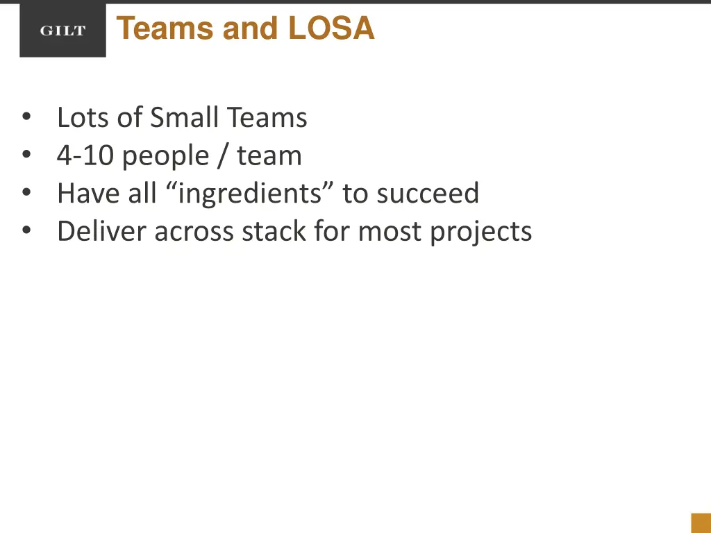 teams and losa