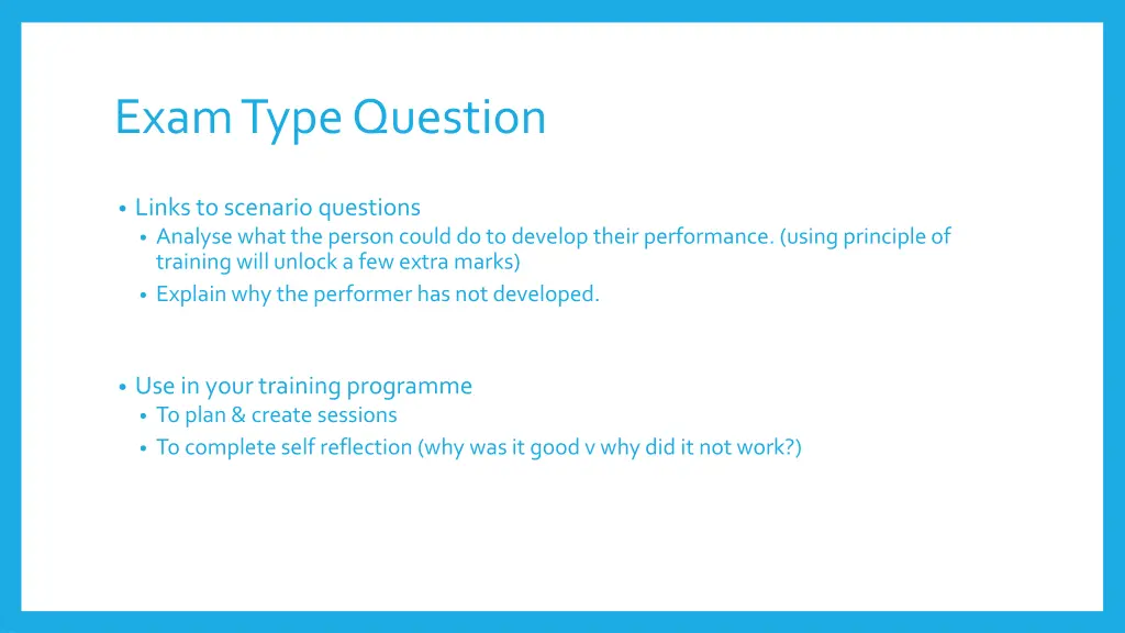 exam type question