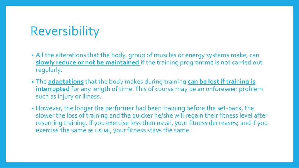 reversibility