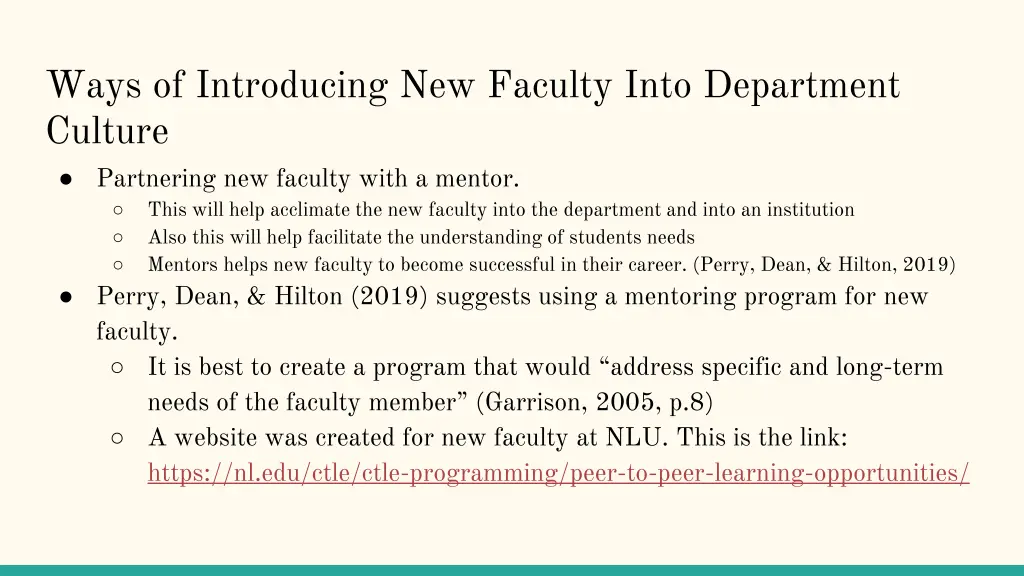 ways of introducing new faculty into department 3