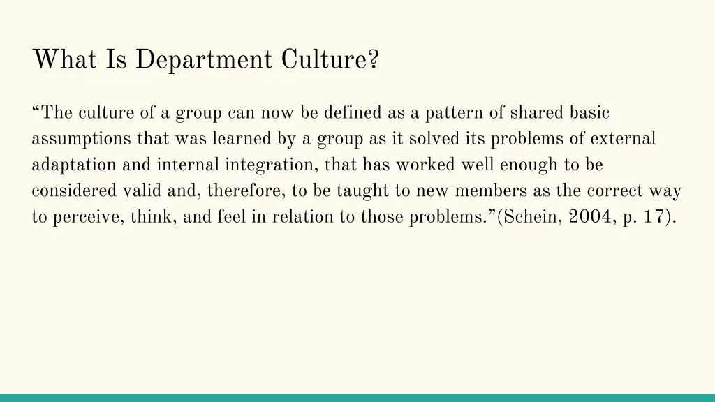 what is department culture