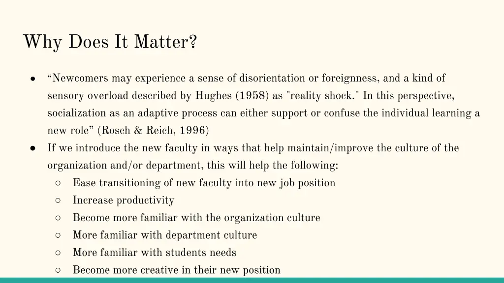 why does it matter