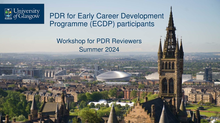 pdr for early career development programme ecdp