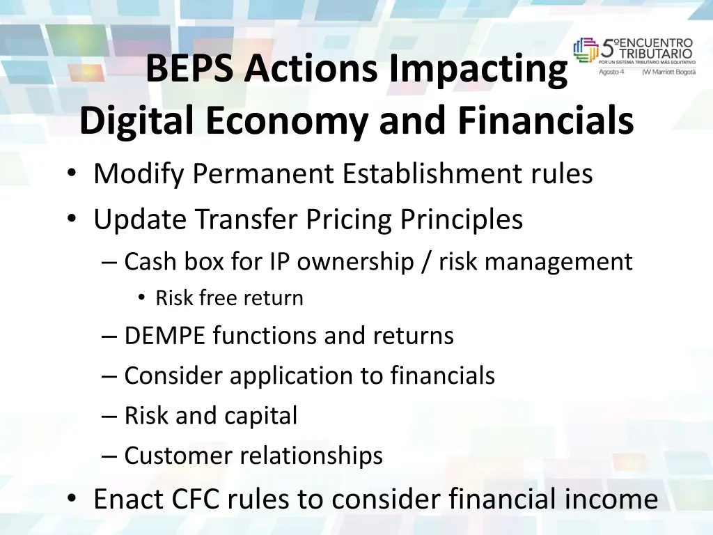 beps actions impacting digital economy