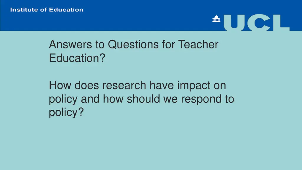 answers to questions for teacher education