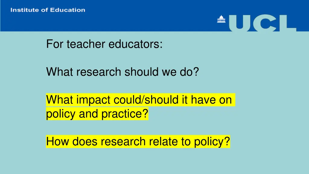 for teacher educators