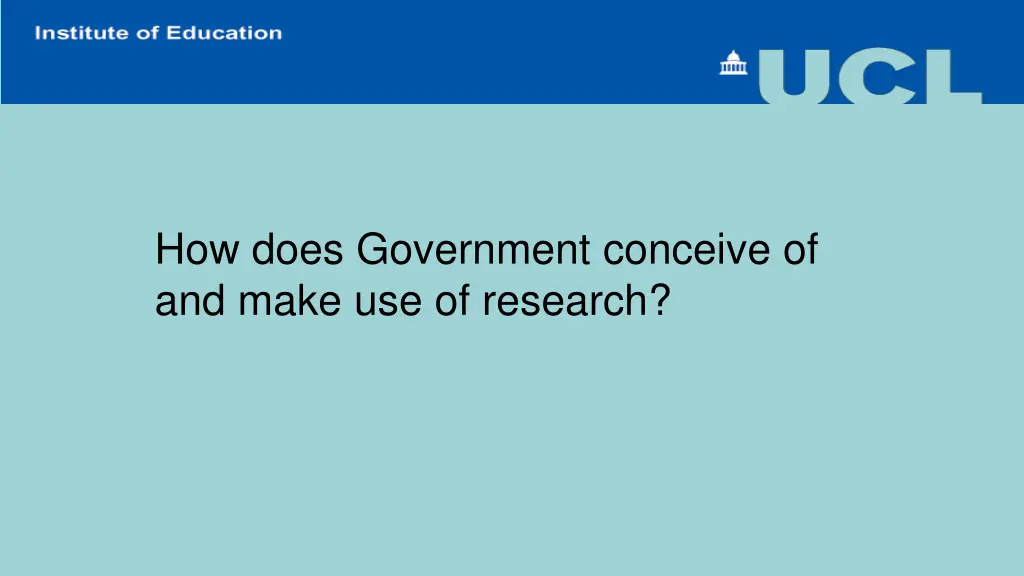 how does government conceive of and make