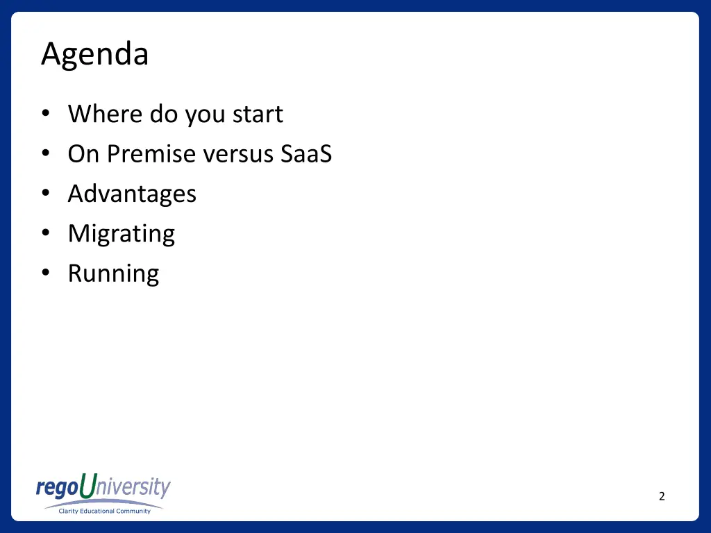 agenda