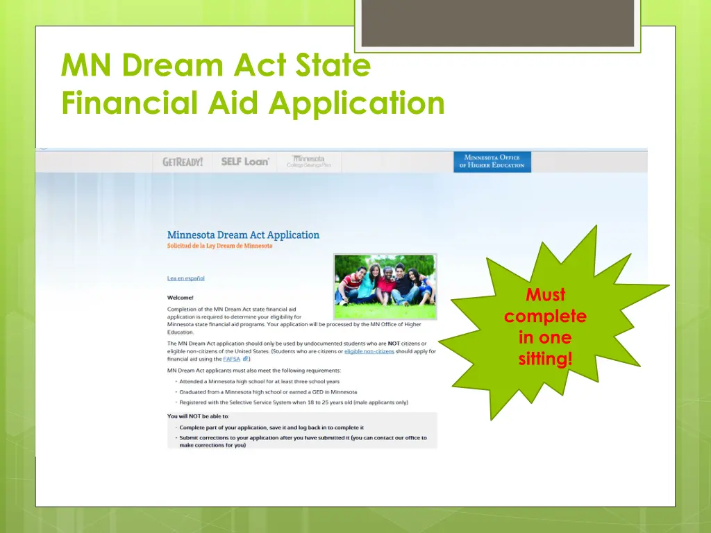 mn dream act state financial aid application 1