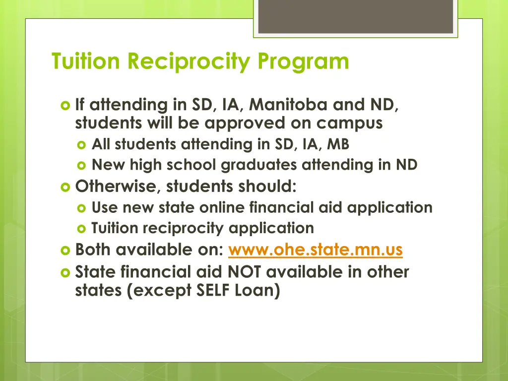 tuition reciprocity program 1