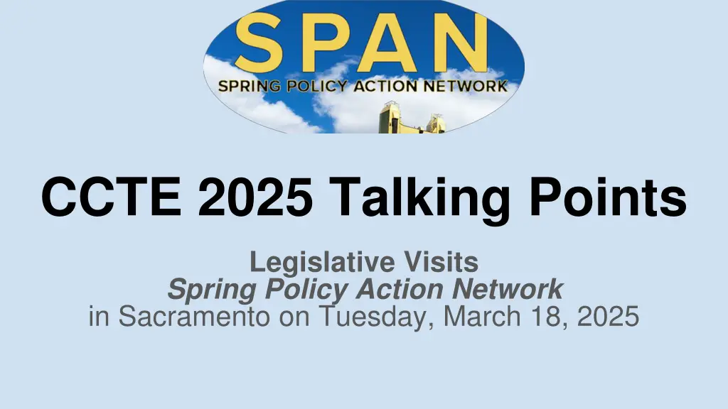 ccte 2025 talking points