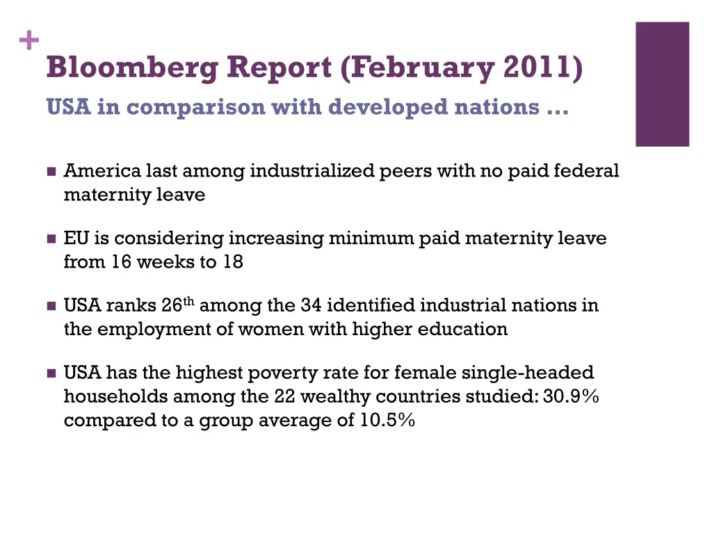 bloomberg report february 2011 usa in comparison