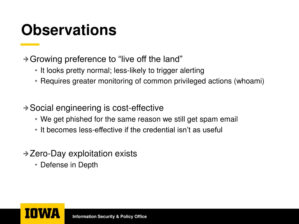 observations