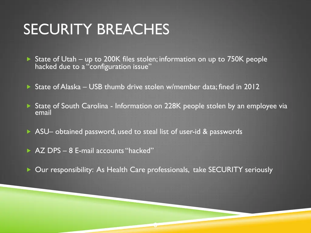 security breaches