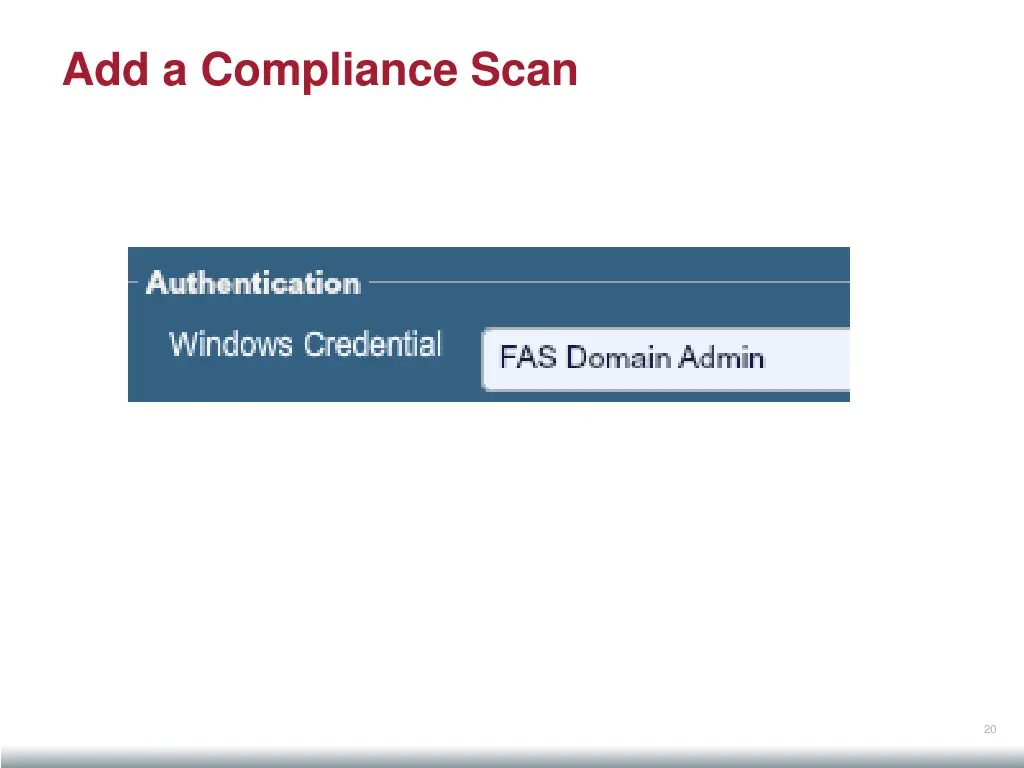 add a compliance scan 3