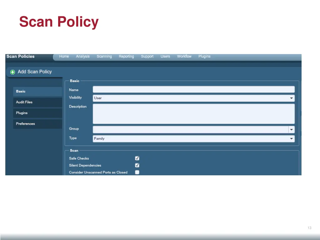 scan policy