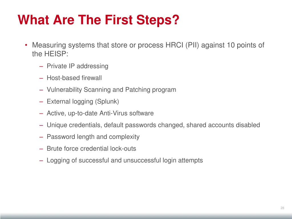 what are the first steps