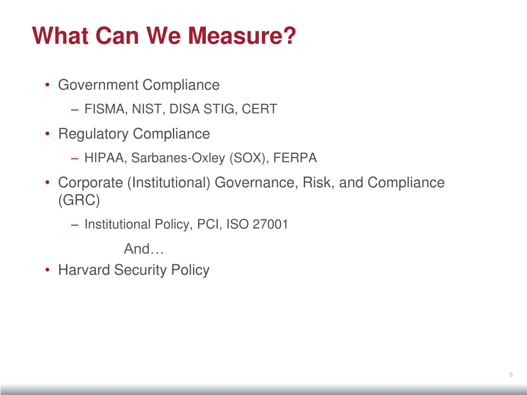 what can we measure
