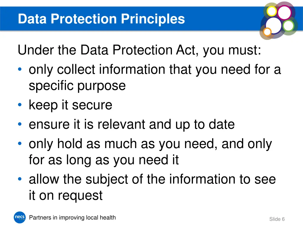 data protection principles