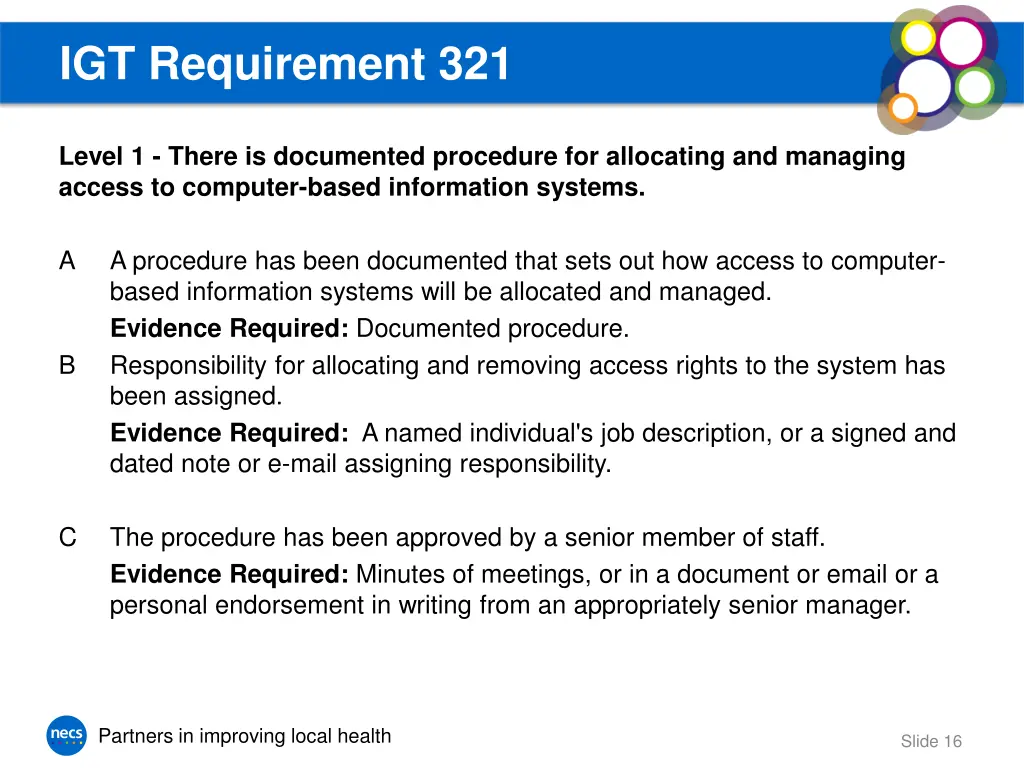igt requirement 321
