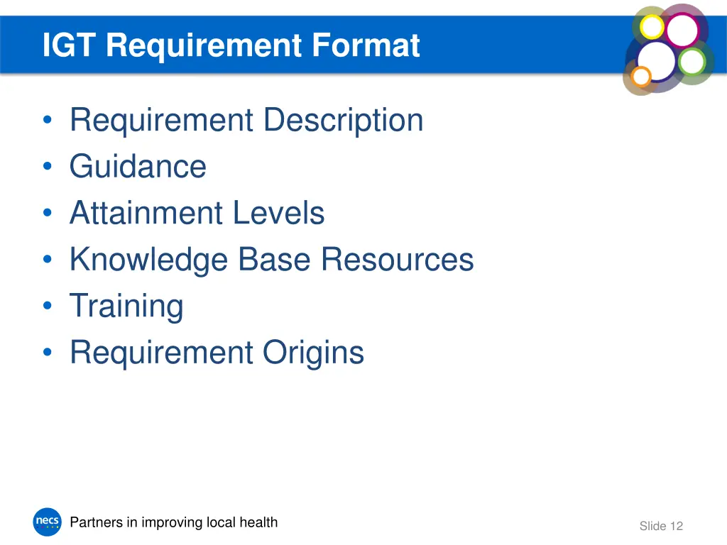 igt requirement format