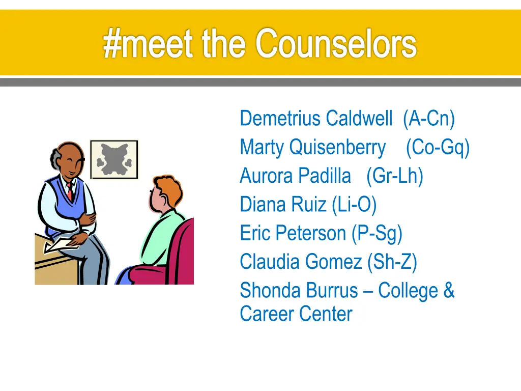 meet the counselors