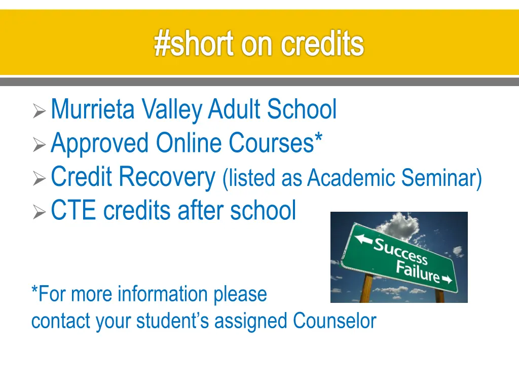 short on credits